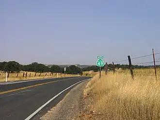 SR 120 in Tuolumne County