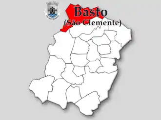 Kaart van São Clemente de Basto