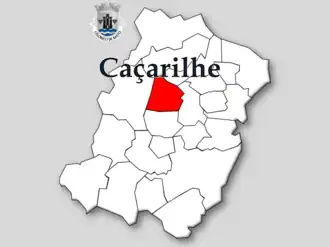Kaart van Caçarilhe