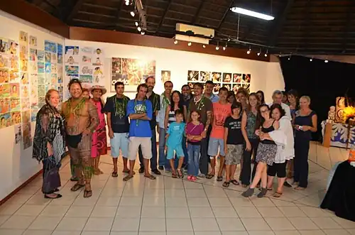 De CCCTP-tentoonstelling in het Tahiti House of Culture in 2014