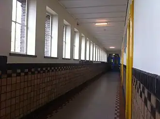 Binnenzijde van het monumentale gedeelte van de jongensschool.