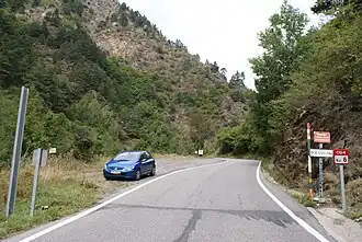 De CG-6 bij de Spaanse grens