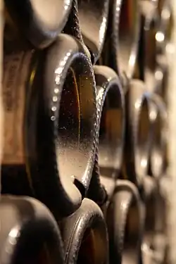 Zicht op de ziel van een wijnfles