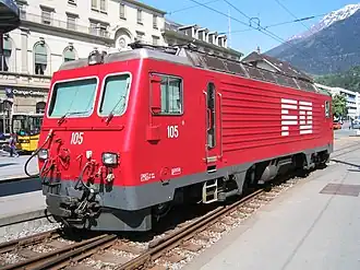  HGe 4/4 II 105 (ex 1952) te Brig