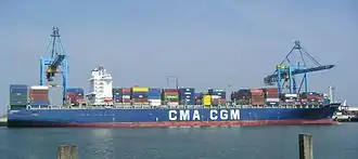 CMA CGM Balzac in de haven van Zeebrugge