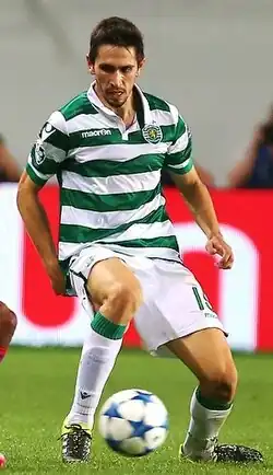 Oliveira in actie voor Sporting Lissabon, tegen FK CSKA Moskou in de Champions League 2015/16