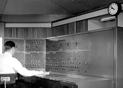 Foto van een beveiligingspost van de N.S.