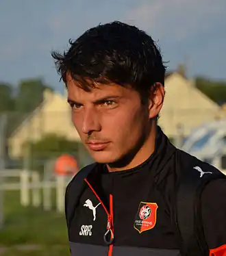 Philipp Hosiner in het tenue van Stade Rennais in 2014.