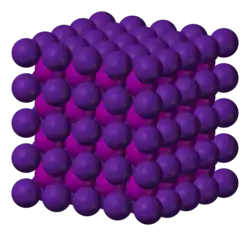 Kristalstructuur van cesiumjodide