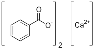 Structuurformule van calciumbenzoaat