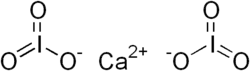 Structuurformule van calciumjodaat