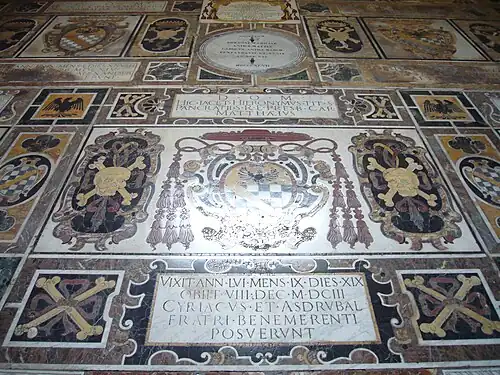 Grafsteen van Gerolamo Mattei.