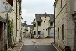Straat in het centrum van de gemeente