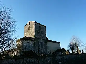 De kerk van Cantillac