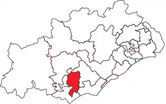 Locatie van het kanton