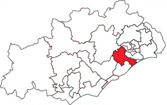 Locatie van het kanton