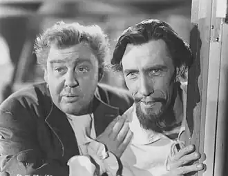 Charles Laughton en John Carradine in Captain Kidd