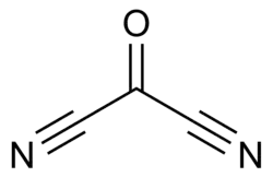 Structuurformule van carbonyldicyanide