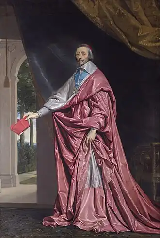 Portret van kardinaal de Richelieu(1633/40), Philippe de Champaigne, National Gallery