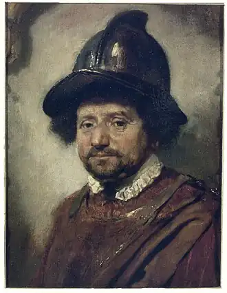 (Omgeving van) Carel Fabritius (?), Man met helm, Groninger Museum
