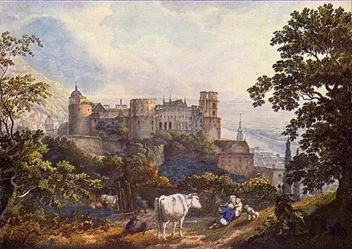 Schloss Heidelberg (1815)Carl Philipp FohrHessisches Landesmuseum Darmstadt