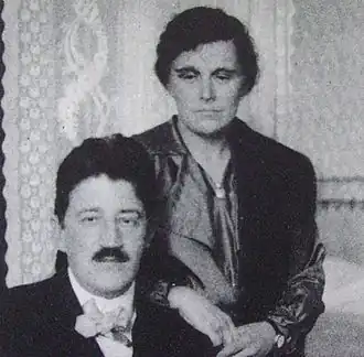 Carl Skottsberg en vrouw Inga