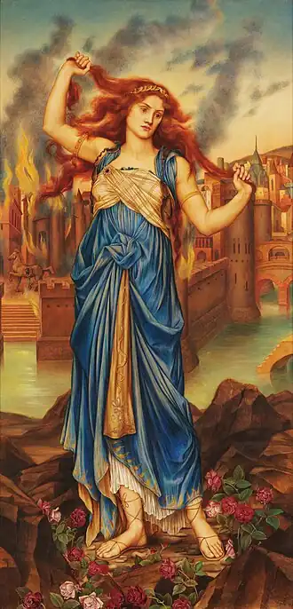 Cassandra(1898), Evelyn De Morgan, De Morgan Collection