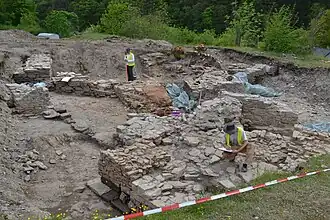 Archeologisch onderzoek in de kasteelruïne