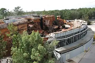 Catastrophe Canyon, onderdeel van de attractie