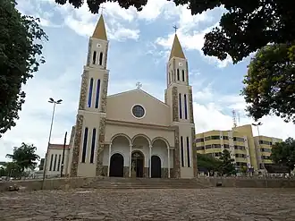 Kathedraal Nossa Senhora da Imaculada Conceiçãoin het centrum van Formosa