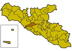 Locatie van Cattolica Eraclea in Agrigento (AG)