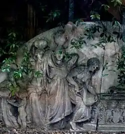 Reliëf van oude theater