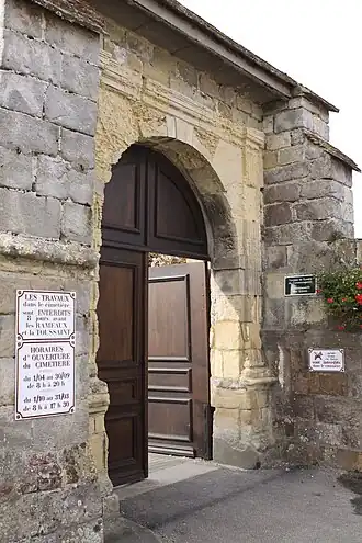 Toegang tot de begraafplaats