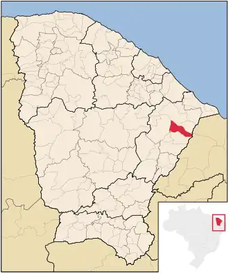 Kaart van Limoeiro do Norte