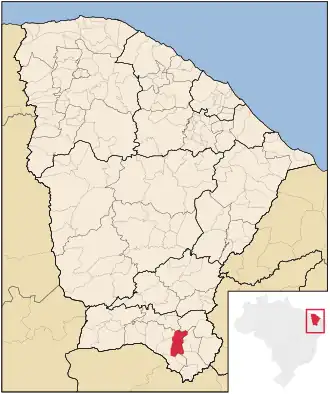 Kaart van Missão Velha