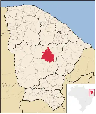 Kaart van Quixeramobim