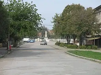 Het centrum van het dorp