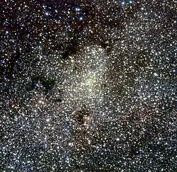 Het centrum van de Melkweg - foto genomen door ISAAC, de spectrometer voor nabij- en mid infrarood van de Very Large Telescope.