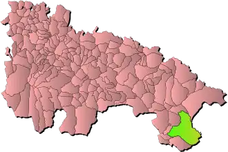 Kaart van Cervera del Río Alhama