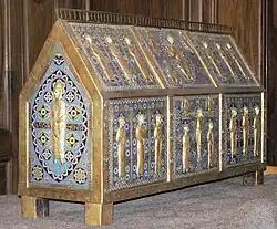 Reliekschrijn uit Limoges, abdij van Mozac