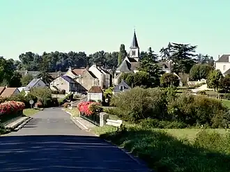 Gezicht op Chambourg-sur-Indre