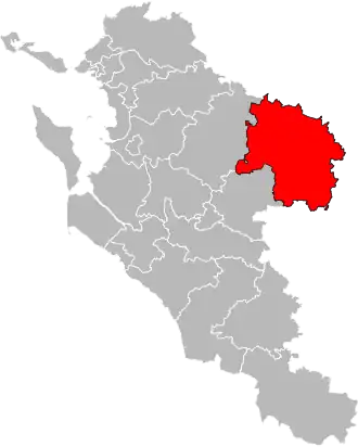 Locatie van het kanton