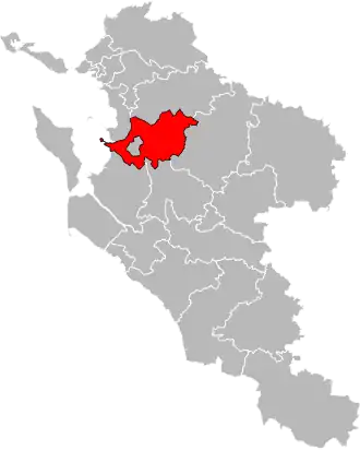 Locatie van het kanton