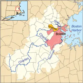 Locatie van de Charles