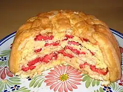 Een "Charlotte" met aardbeien