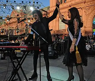 Charly García en Cristina Fernández