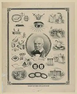 De Odd Fellows gebruiken symbolen die maçonniek ogen, maar een eigen traditie volgen