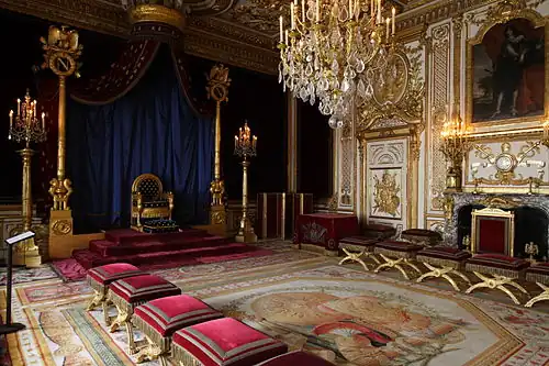 Troon van Napoleon I in Fontainebleau