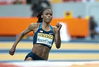 Tijdens de WK indoor 2010 in Doha