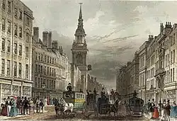Cheapside, Londen, waar Isabella en haar familie in 1836 naartoe verhuisden